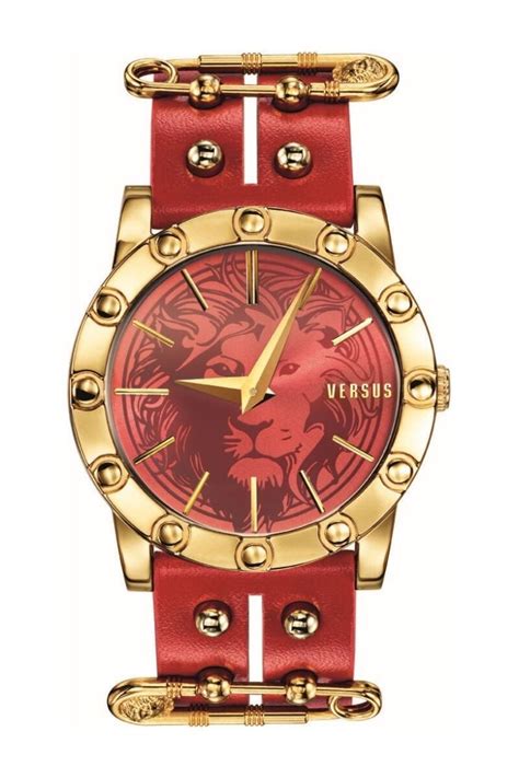 versus versace miami watch red golden|Versace watch price.